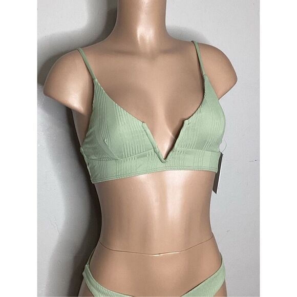 New. L*SPACE light green bikini. Small. Retails $214 - Picture 6 of 8